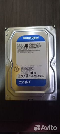 Жесткий диск Western Digital WD Blue 500 гб 2шт