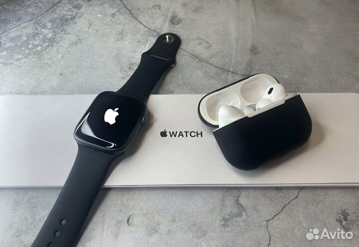 Apple watch 9 + airpods pro 2 + чехол+ ремешок