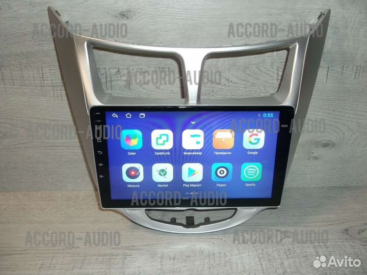 Магнитола 2DIN Hyundai Solaris Android с камерой