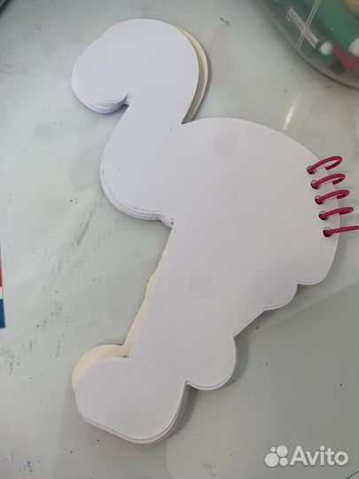 Магнитные закладки, блокноты, блокнот цапля