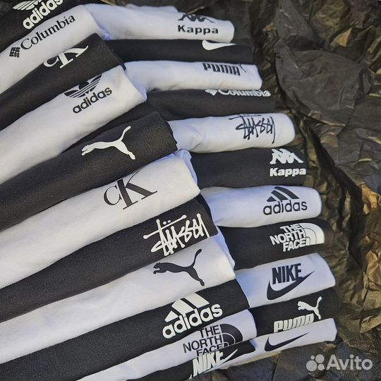 Брендовые футболки в ассортименте