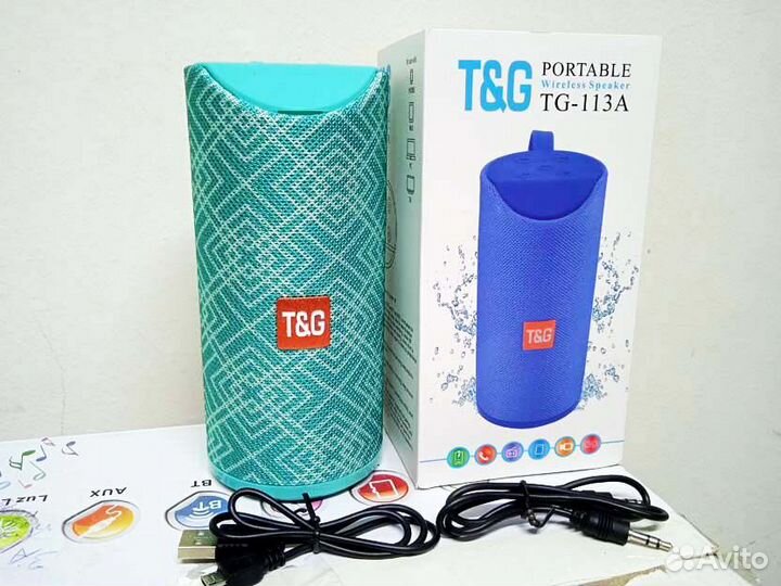 Колонка + Флешка + Радио + Bluetooth + AUX 3.5 Мм