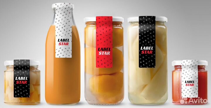 Печать этикеток стикеров в рулоне опт