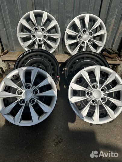 Штампованные диски r15 на kia Hyundai