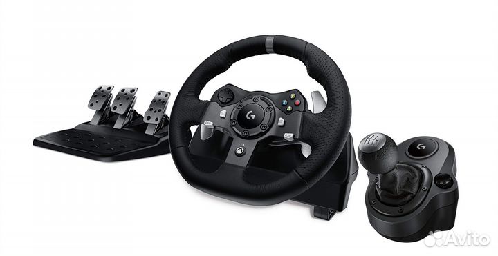 Игровой руль Logitech G920 Driving Force + шифтер