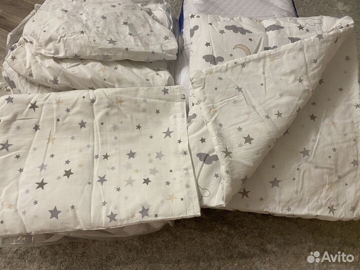 Комплект бортиков и пост.белья для новорожденных