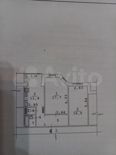 2-к. квартира, 56,6 м², 2/9 эт.