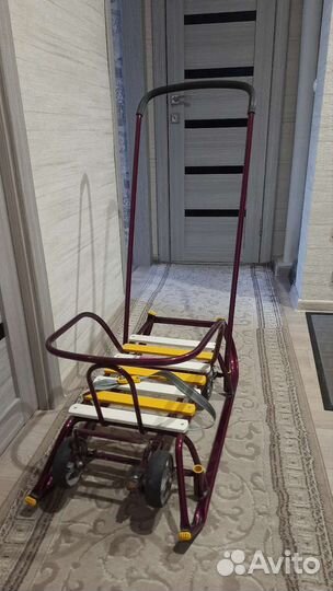 Детские санки с колесами