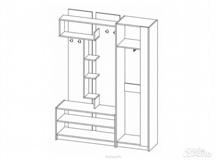 Прихожая базовый модуль Марица ясень шимо
