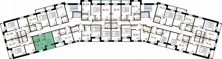 Квартира-студия, 34,5 м², 8/8 эт.