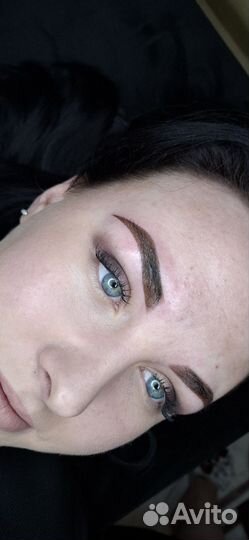 Перманентный макияж бровей губ и век татуаж