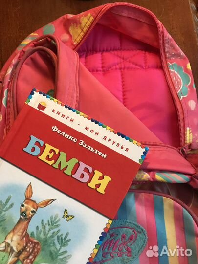 Рюкзак детский. Ранец. Club Winx розо