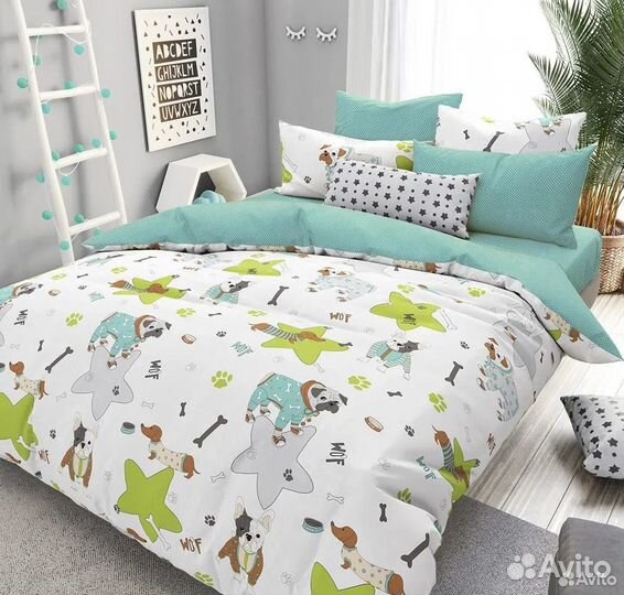 Ткань для пошива постельного поплин рулоном