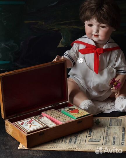 Антикварный набор игр, 1899 г., Франция