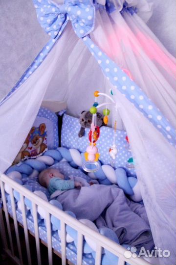 Бортики в детскую кроватку