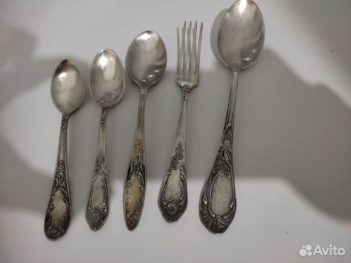 Столовые приборы из мельхиора СССР