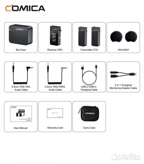 Радиосистема CoMica Vimo C3 на двух спикеров