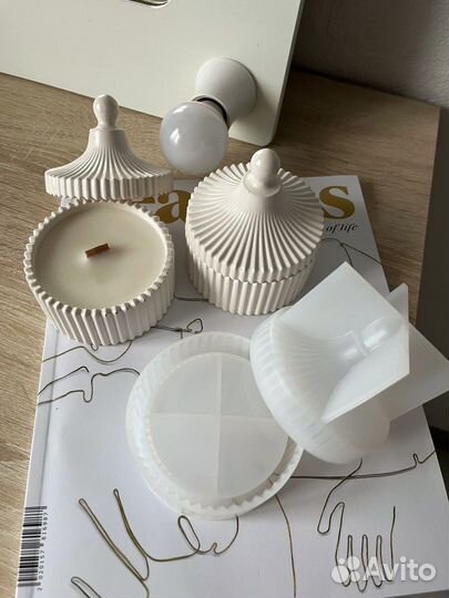 Силиконовая форма / молд / подсвечник / шкатулка