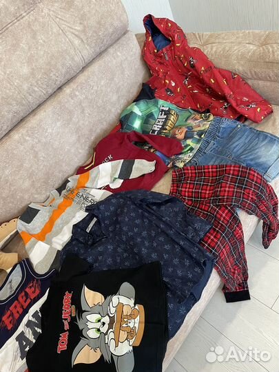 Детские вещи пакетом для мальчика 128 размер
