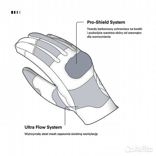 Мотоперчатки кожаные Rebelhorn Gap III black
