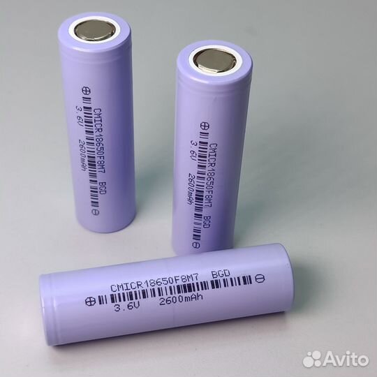 Long life ячейка 18650 (1000 циклов) 2600 мАч