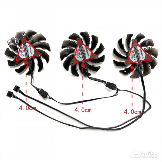 Вентиляторы для видеокарты Gigabyte RTX 3060