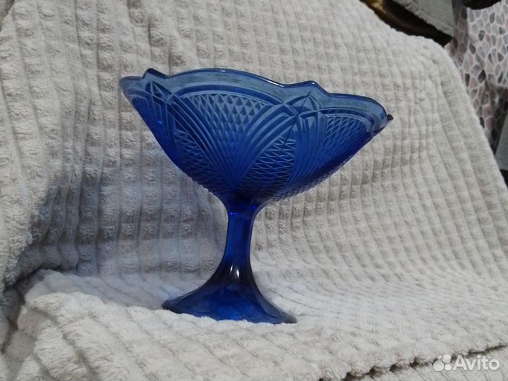 Ваза для фруктов на ножке СССР