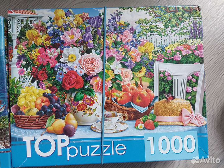 Паззлы 1000 деталей в ассортименте. На фото не все