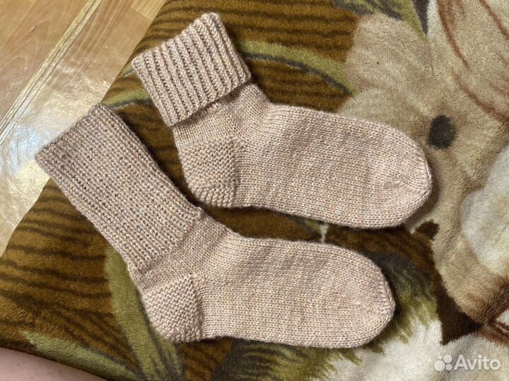Носки шерстяные ручной вязки на заказ