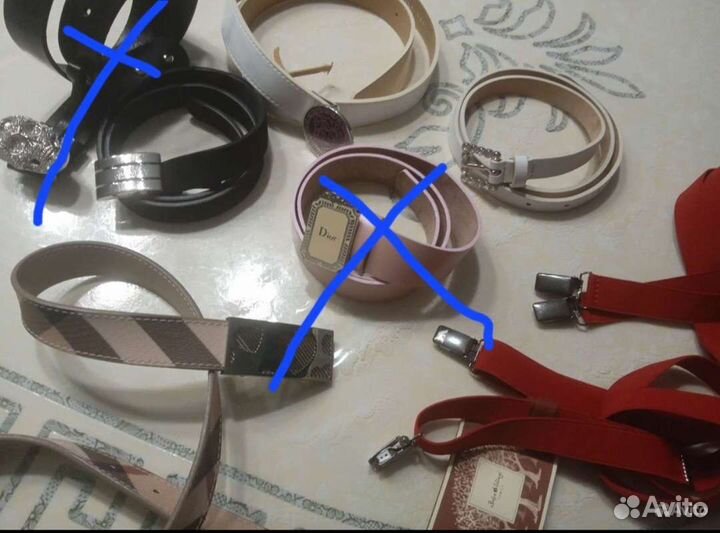 Ремни Gucci, Burberry, Dior. Оригинал