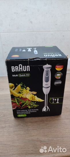 Блендер погружной braun новый