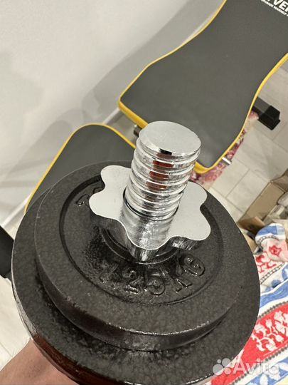 Продам гантели разборные