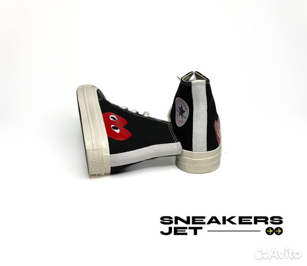 Кеды Converse Comme Des Garcons Play черные