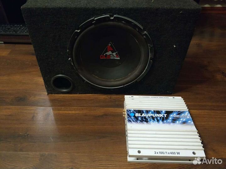 Сабвуфер DLS M 212 500W + Усилитель Blaupunkt GTA