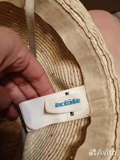 Шляпа для девочки соломенная