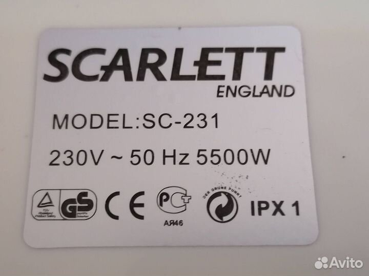 Водонагреватель проточный Scarlett SC-231