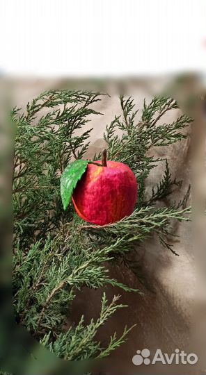 Яблоко ватная игрушка