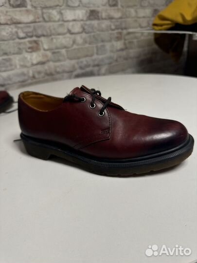 DR. martens 1461 cherry RED smooth бордовые