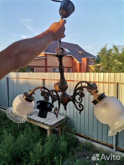 Люстра потолочная подвесная бу