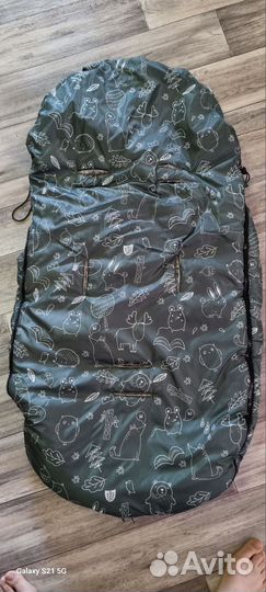 Зимний конверт в прогулочную коляску 105/57 см