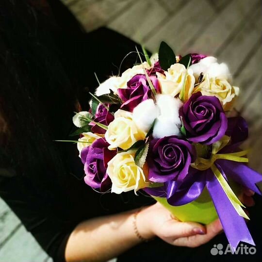 Подарки из мыльных роз