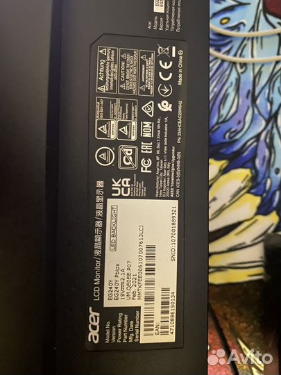 Монитор Acer EG240YPbipx 165гц