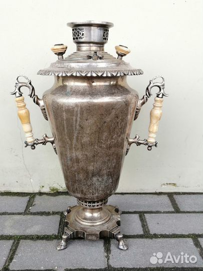 Самовар рюмка, цыганка. Посеребрение. аиз