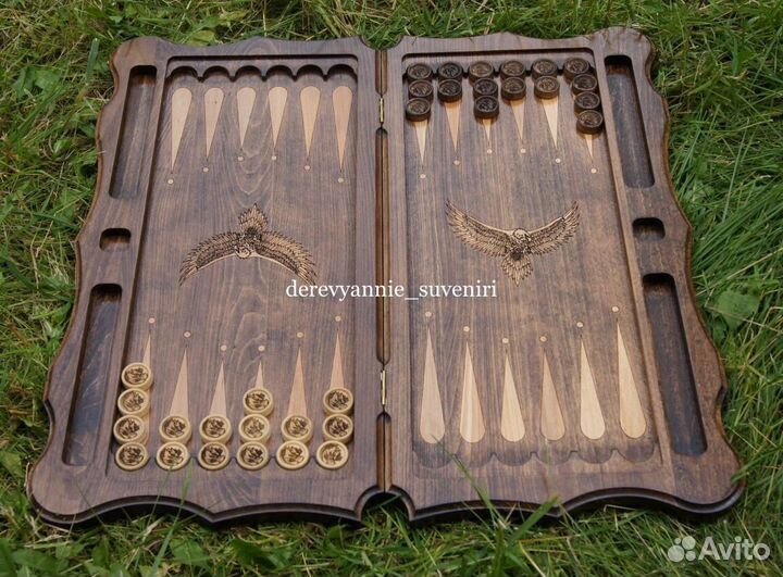 Нарды ручной работы 62 см