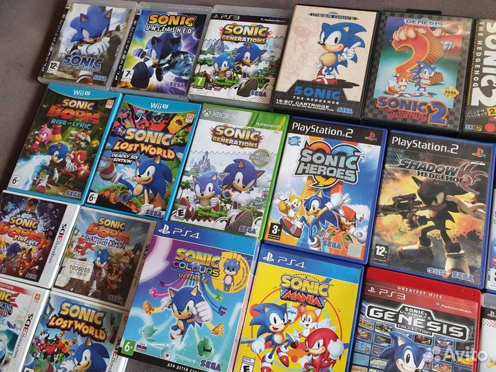 Sonic the hedgehog коллекция