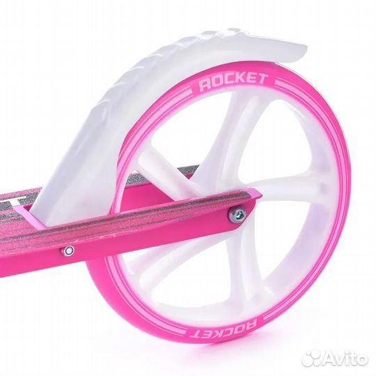 Самокат rocket R0093, 200 мм, розовый