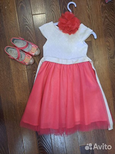 Платье для девочки 98 в садик плюс туфли