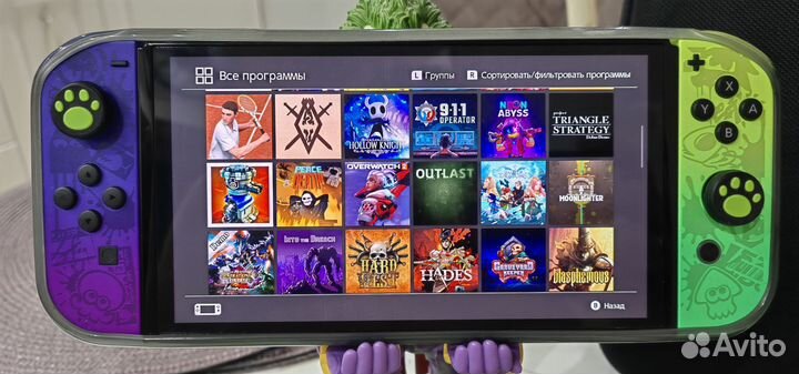 Nintendo switch oled прошитая чип 512Gb + 90 игр