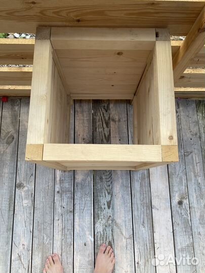 Деревянные ящики,горшки,клумбы из дерева