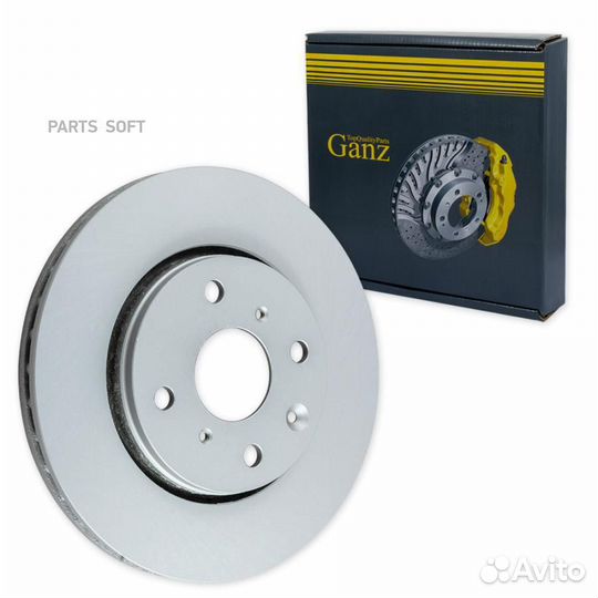 Ganz GIJ06154 Диск тормозной передний с покрытием
